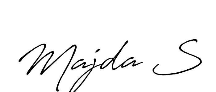 This is the best signature style for the Majda S name. Also you like these signature font (Antro_Vectra_Bolder). Mix name signature. Majda S signature style 7 images and pictures png