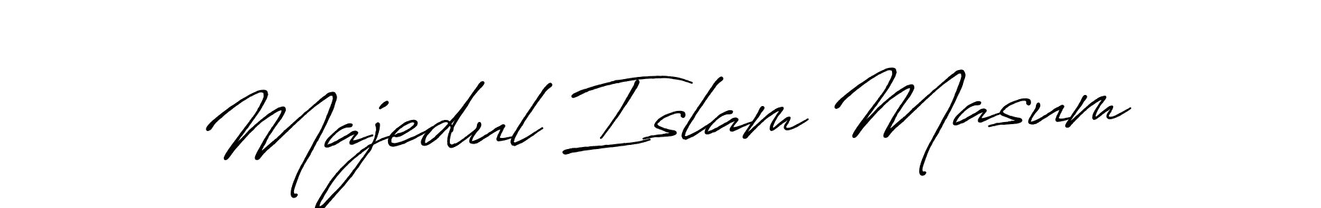 How to make Majedul Islam Masum signature? Antro_Vectra_Bolder is a professional autograph style. Create handwritten signature for Majedul Islam Masum name. Majedul Islam Masum signature style 7 images and pictures png