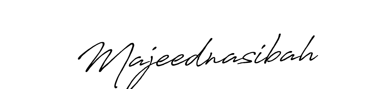 Also we have Majeednasibah name is the best signature style. Create professional handwritten signature collection using Antro_Vectra_Bolder autograph style. Majeednasibah signature style 7 images and pictures png