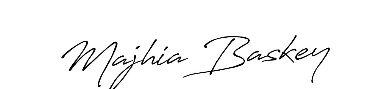 How to make Majhia Baskey name signature. Use Antro_Vectra_Bolder style for creating short signs online. This is the latest handwritten sign. Majhia Baskey signature style 7 images and pictures png