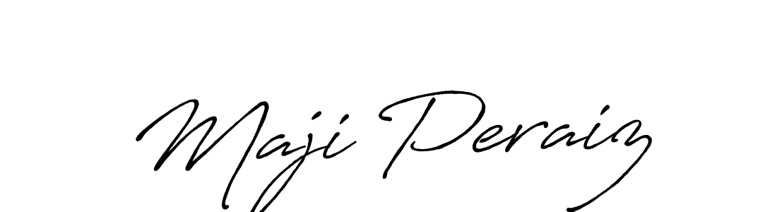 Maji Peraiz stylish signature style. Best Handwritten Sign (Antro_Vectra_Bolder) for my name. Handwritten Signature Collection Ideas for my name Maji Peraiz. Maji Peraiz signature style 7 images and pictures png