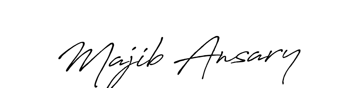 Also we have Majib Ansary name is the best signature style. Create professional handwritten signature collection using Antro_Vectra_Bolder autograph style. Majib Ansary signature style 7 images and pictures png