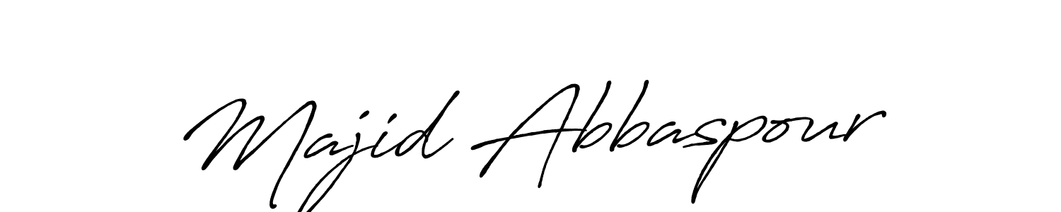 Make a beautiful signature design for name Majid Abbaspour. With this signature (Antro_Vectra_Bolder) style, you can create a handwritten signature for free. Majid Abbaspour signature style 7 images and pictures png