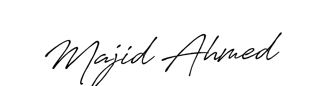 Design your own signature with our free online signature maker. With this signature software, you can create a handwritten (Antro_Vectra_Bolder) signature for name Majid Ahmed. Majid Ahmed signature style 7 images and pictures png