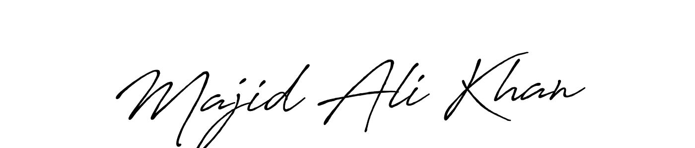 Create a beautiful signature design for name Majid Ali Khan. With this signature (Antro_Vectra_Bolder) fonts, you can make a handwritten signature for free. Majid Ali Khan signature style 7 images and pictures png