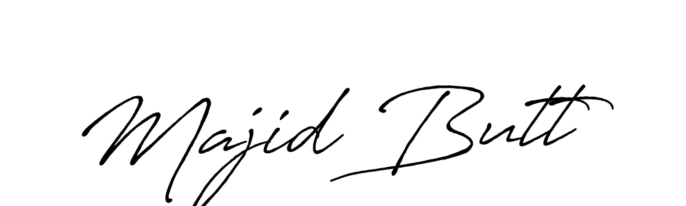 Make a beautiful signature design for name Majid Butt. With this signature (Antro_Vectra_Bolder) style, you can create a handwritten signature for free. Majid Butt signature style 7 images and pictures png