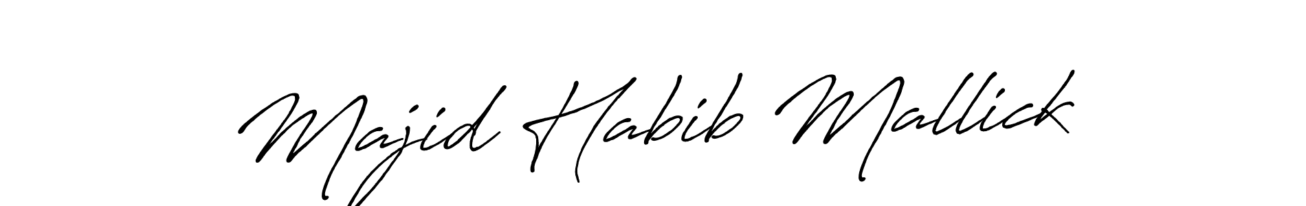 Majid Habib Mallick stylish signature style. Best Handwritten Sign (Antro_Vectra_Bolder) for my name. Handwritten Signature Collection Ideas for my name Majid Habib Mallick. Majid Habib Mallick signature style 7 images and pictures png