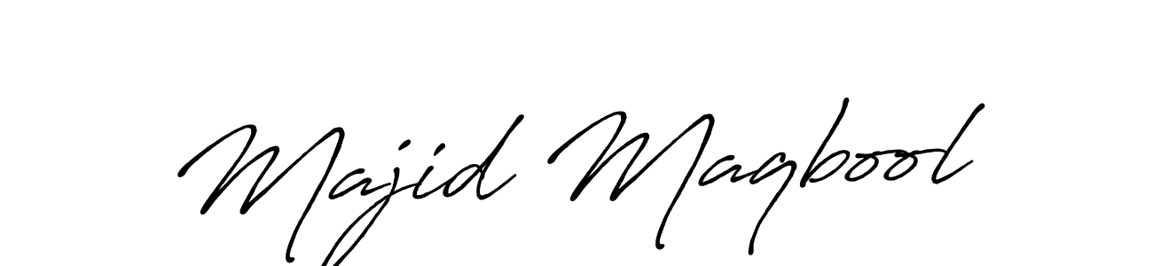 Majid Maqbool stylish signature style. Best Handwritten Sign (Antro_Vectra_Bolder) for my name. Handwritten Signature Collection Ideas for my name Majid Maqbool. Majid Maqbool signature style 7 images and pictures png