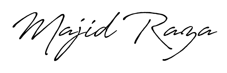 Enhance your business communications with Majid Raza signature in Antro_Vectra_Bolder lettering. Clean, modern, and universally compatible. Majid Raza signature style 7 images and pictures png