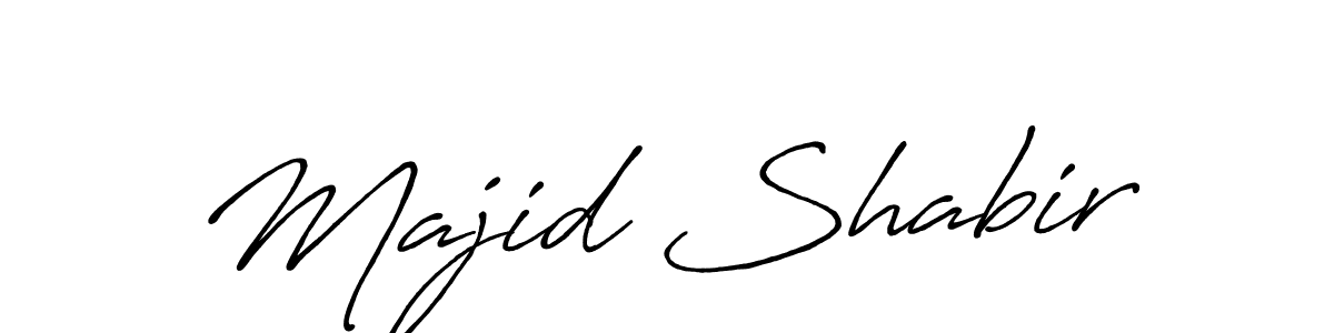 How to make Majid Shabir name signature. Use Antro_Vectra_Bolder style for creating short signs online. This is the latest handwritten sign. Majid Shabir signature style 7 images and pictures png