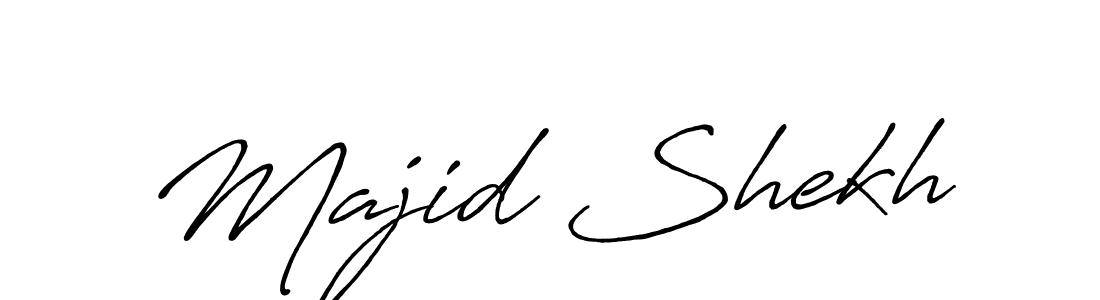 Design your own signature with our free online signature maker. With this signature software, you can create a handwritten (Antro_Vectra_Bolder) signature for name Majid Shekh. Majid Shekh signature style 7 images and pictures png