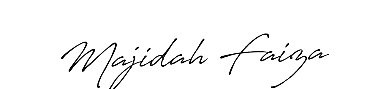 Also You can easily find your signature by using the search form. We will create Majidah Faiza name handwritten signature images for you free of cost using Antro_Vectra_Bolder sign style. Majidah Faiza signature style 7 images and pictures png