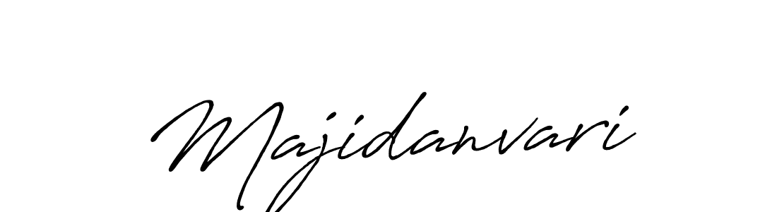 Use a signature maker to create a handwritten signature online. With this signature software, you can design (Antro_Vectra_Bolder) your own signature for name Majidanvari. Majidanvari signature style 7 images and pictures png