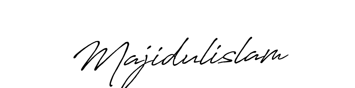 Majidulislam stylish signature style. Best Handwritten Sign (Antro_Vectra_Bolder) for my name. Handwritten Signature Collection Ideas for my name Majidulislam. Majidulislam signature style 7 images and pictures png