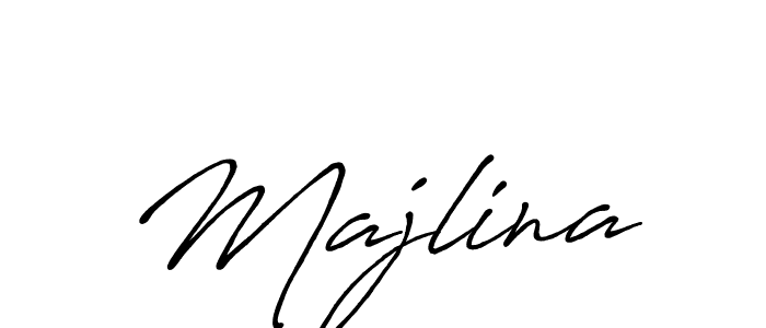 Majlina stylish signature style. Best Handwritten Sign (Antro_Vectra_Bolder) for my name. Handwritten Signature Collection Ideas for my name Majlina. Majlina signature style 7 images and pictures png