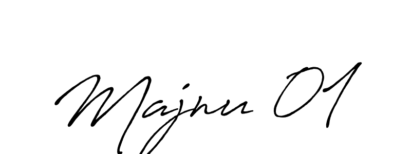 Design your own signature with our free online signature maker. With this signature software, you can create a handwritten (Antro_Vectra_Bolder) signature for name Majnu 01. Majnu 01 signature style 7 images and pictures png