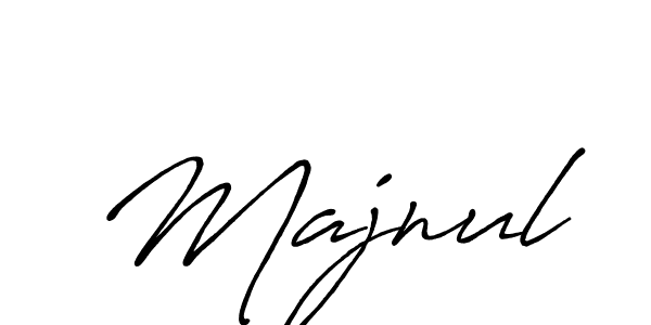 Create a beautiful signature design for name Majnul. With this signature (Antro_Vectra_Bolder) fonts, you can make a handwritten signature for free. Majnul signature style 7 images and pictures png