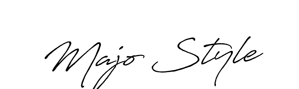 Majo Style stylish signature style. Best Handwritten Sign (Antro_Vectra_Bolder) for my name. Handwritten Signature Collection Ideas for my name Majo Style. Majo Style signature style 7 images and pictures png