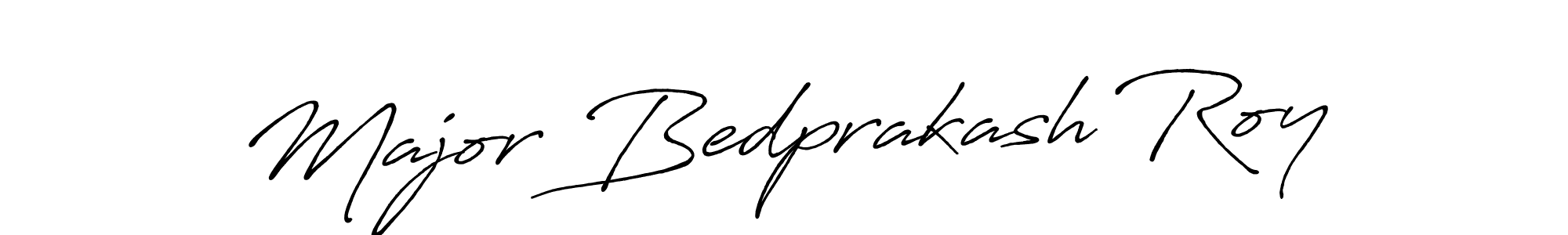 Antro_Vectra_Bolder is a professional signature style that is perfect for those who want to add a touch of class to their signature. It is also a great choice for those who want to make their signature more unique. Get Major Bedprakash Roy name to fancy signature for free. Major Bedprakash Roy signature style 7 images and pictures png