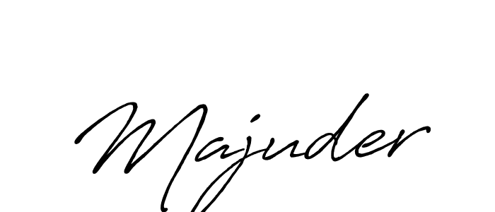 Use a signature maker to create a handwritten signature online. With this signature software, you can design (Antro_Vectra_Bolder) your own signature for name Majuder. Majuder signature style 7 images and pictures png