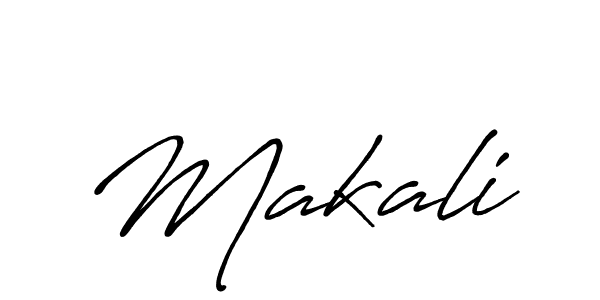 You should practise on your own different ways (Antro_Vectra_Bolder) to write your name (Makali) in signature. don't let someone else do it for you. Makali signature style 7 images and pictures png