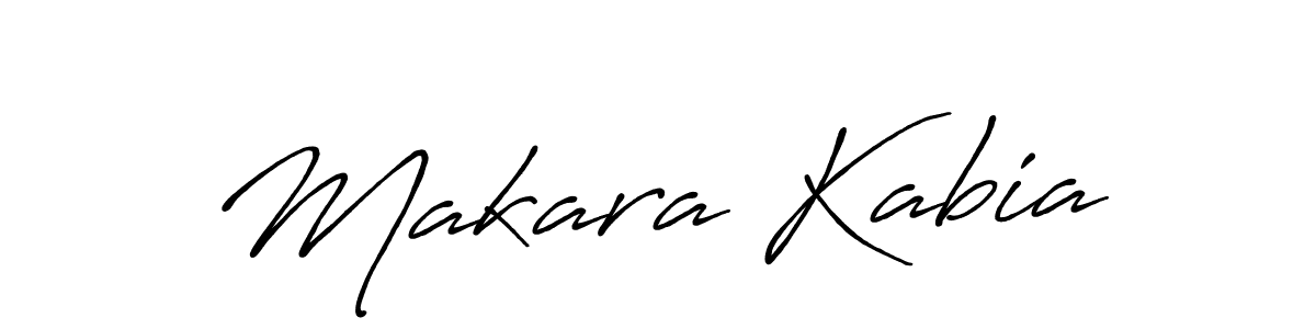 Also we have Makara Kabia name is the best signature style. Create professional handwritten signature collection using Antro_Vectra_Bolder autograph style. Makara Kabia signature style 7 images and pictures png