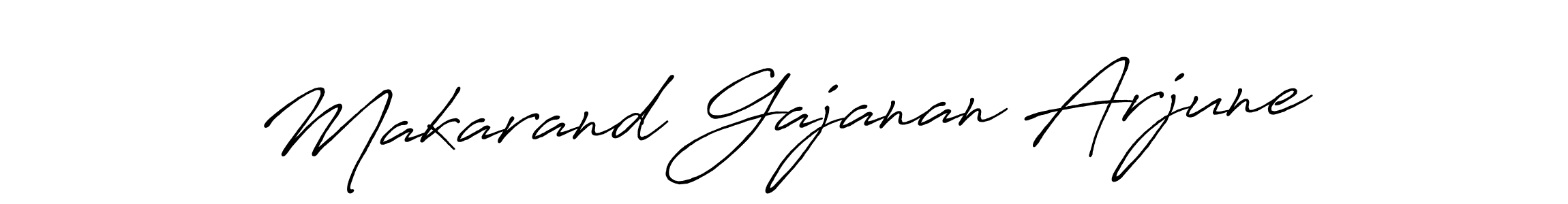 Make a beautiful signature design for name Makarand Gajanan Arjune. With this signature (Antro_Vectra_Bolder) style, you can create a handwritten signature for free. Makarand Gajanan Arjune signature style 7 images and pictures png