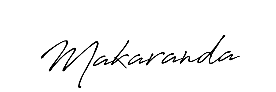 Design your own signature with our free online signature maker. With this signature software, you can create a handwritten (Antro_Vectra_Bolder) signature for name Makaranda. Makaranda signature style 7 images and pictures png