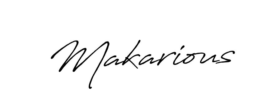 How to make Makarious signature? Antro_Vectra_Bolder is a professional autograph style. Create handwritten signature for Makarious name. Makarious signature style 7 images and pictures png