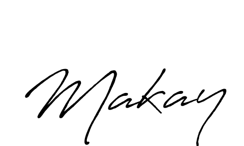 How to make Makay name signature. Use Antro_Vectra_Bolder style for creating short signs online. This is the latest handwritten sign. Makay signature style 7 images and pictures png
