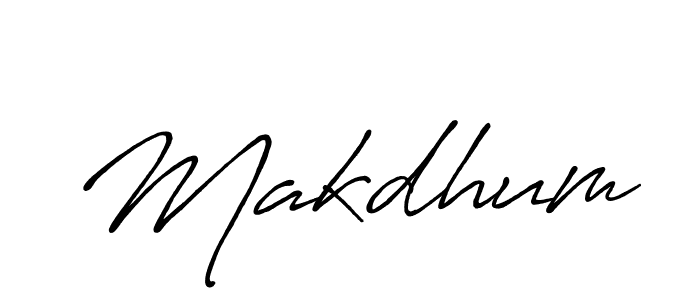It looks lik you need a new signature style for name Makdhum. Design unique handwritten (Antro_Vectra_Bolder) signature with our free signature maker in just a few clicks. Makdhum signature style 7 images and pictures png