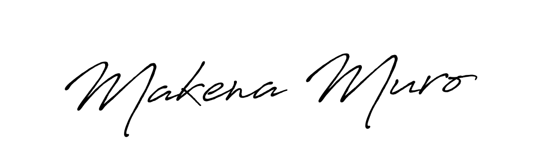 Make a short Makena Muro signature style. Manage your documents anywhere anytime using Antro_Vectra_Bolder. Create and add eSignatures, submit forms, share and send files easily. Makena Muro signature style 7 images and pictures png