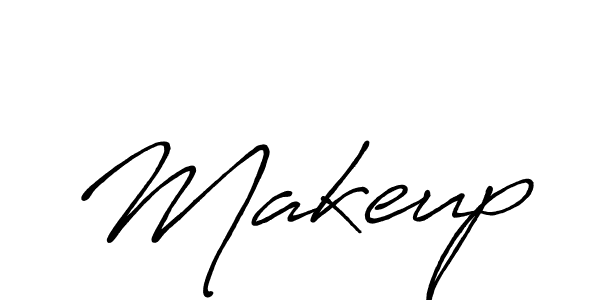Use a signature maker to create a handwritten signature online. With this signature software, you can design (Antro_Vectra_Bolder) your own signature for name Makeup. Makeup signature style 7 images and pictures png
