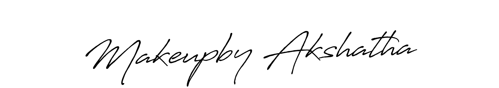 Use a signature maker to create a handwritten signature online. With this signature software, you can design (Antro_Vectra_Bolder) your own signature for name Makeupby Akshatha. Makeupby Akshatha signature style 7 images and pictures png