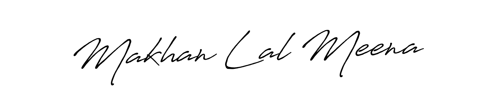 Makhan Lal Meena stylish signature style. Best Handwritten Sign (Antro_Vectra_Bolder) for my name. Handwritten Signature Collection Ideas for my name Makhan Lal Meena. Makhan Lal Meena signature style 7 images and pictures png