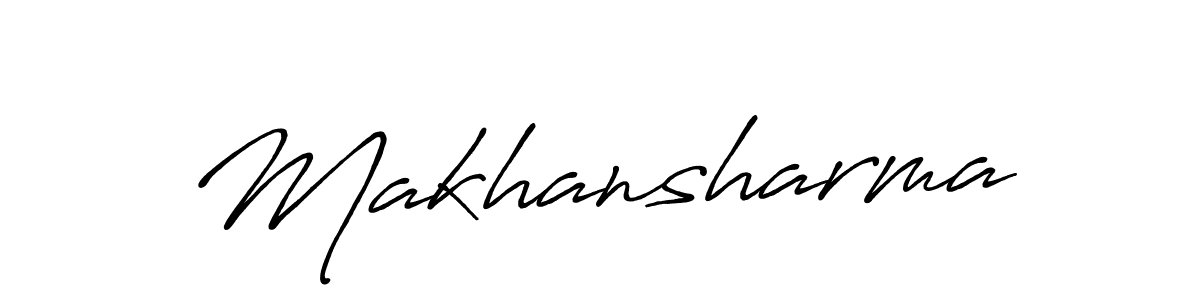 Use a signature maker to create a handwritten signature online. With this signature software, you can design (Antro_Vectra_Bolder) your own signature for name Makhansharma. Makhansharma signature style 7 images and pictures png