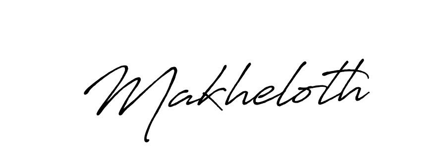 Create a beautiful signature design for name Makheloth. With this signature (Antro_Vectra_Bolder) fonts, you can make a handwritten signature for free. Makheloth signature style 7 images and pictures png