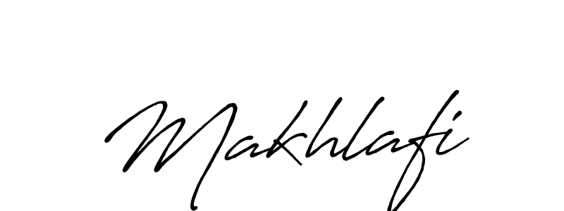 Use a signature maker to create a handwritten signature online. With this signature software, you can design (Antro_Vectra_Bolder) your own signature for name Makhlafi. Makhlafi signature style 7 images and pictures png