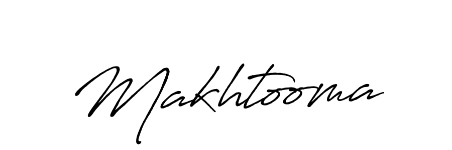 Create a beautiful signature design for name Makhtooma. With this signature (Antro_Vectra_Bolder) fonts, you can make a handwritten signature for free. Makhtooma signature style 7 images and pictures png