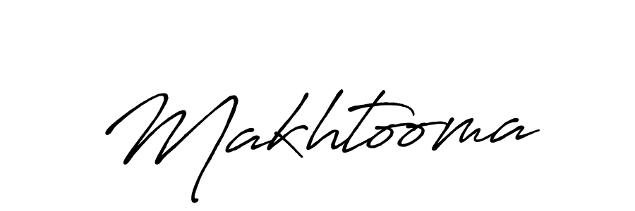 Design your own signature with our free online signature maker. With this signature software, you can create a handwritten (Antro_Vectra_Bolder) signature for name Makhtooma. Makhtooma signature style 7 images and pictures png