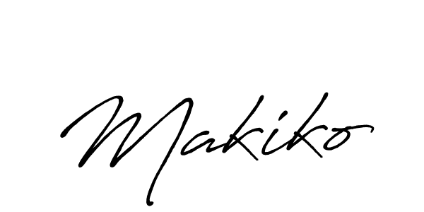 Also You can easily find your signature by using the search form. We will create Makiko name handwritten signature images for you free of cost using Antro_Vectra_Bolder sign style. Makiko signature style 7 images and pictures png