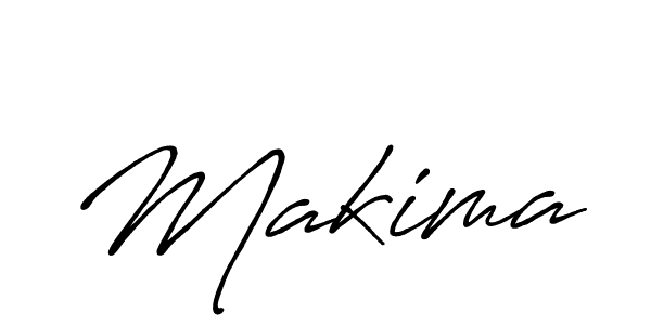Design your own signature with our free online signature maker. With this signature software, you can create a handwritten (Antro_Vectra_Bolder) signature for name Makima. Makima signature style 7 images and pictures png