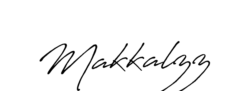 The best way (Antro_Vectra_Bolder) to make a short signature is to pick only two or three words in your name. The name Makkalzz include a total of six letters. For converting this name. Makkalzz signature style 7 images and pictures png