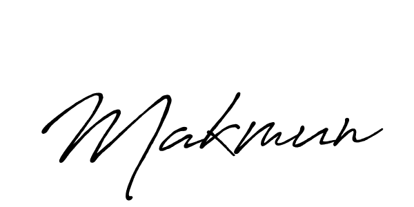 How to make Makmun signature? Antro_Vectra_Bolder is a professional autograph style. Create handwritten signature for Makmun name. Makmun signature style 7 images and pictures png