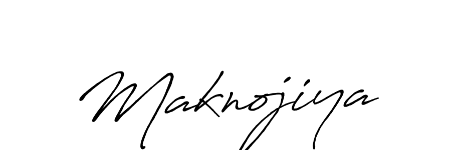 How to make Maknojiya signature? Antro_Vectra_Bolder is a professional autograph style. Create handwritten signature for Maknojiya name. Maknojiya signature style 7 images and pictures png