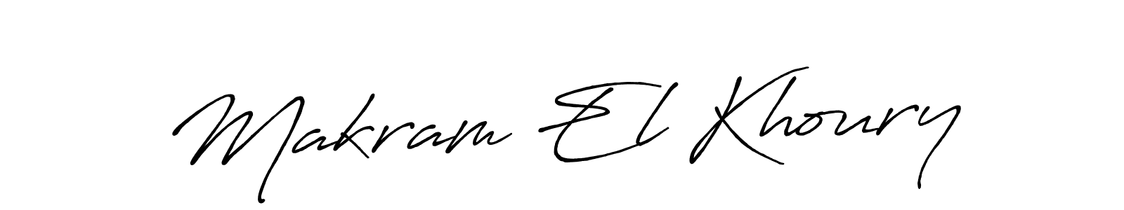 How to make Makram El Khoury signature? Antro_Vectra_Bolder is a professional autograph style. Create handwritten signature for Makram El Khoury name. Makram El Khoury signature style 7 images and pictures png