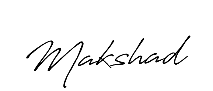 Design your own signature with our free online signature maker. With this signature software, you can create a handwritten (Antro_Vectra_Bolder) signature for name Makshad. Makshad signature style 7 images and pictures png