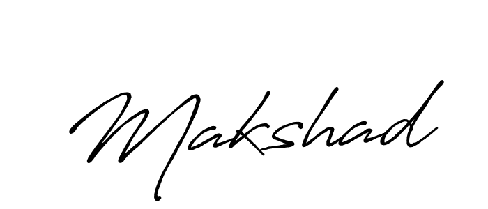 Design your own signature with our free online signature maker. With this signature software, you can create a handwritten (Antro_Vectra_Bolder) signature for name Makshad. Makshad signature style 7 images and pictures png