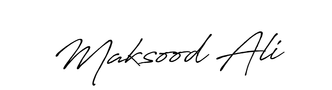 Similarly Antro_Vectra_Bolder is the best handwritten signature design. Signature creator online .You can use it as an online autograph creator for name Maksood Ali. Maksood Ali signature style 7 images and pictures png