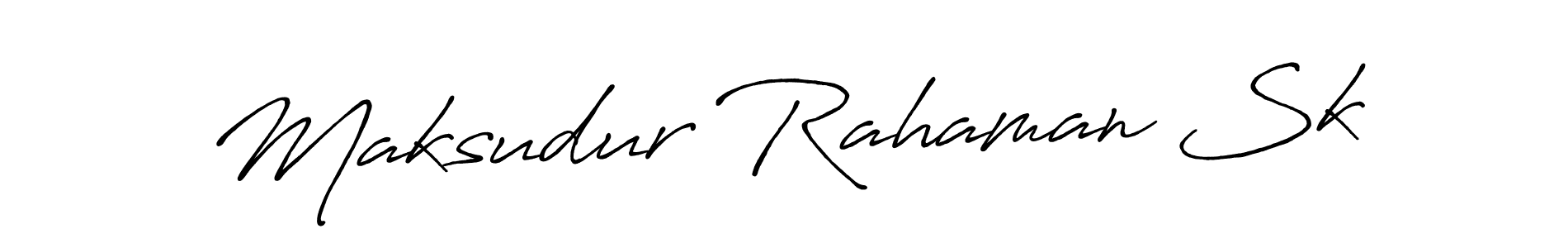 Design your own signature with our free online signature maker. With this signature software, you can create a handwritten (Antro_Vectra_Bolder) signature for name Maksudur Rahaman Sk. Maksudur Rahaman Sk signature style 7 images and pictures png